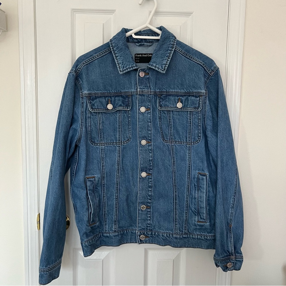 Unisex Loose Blue Denim Jacket